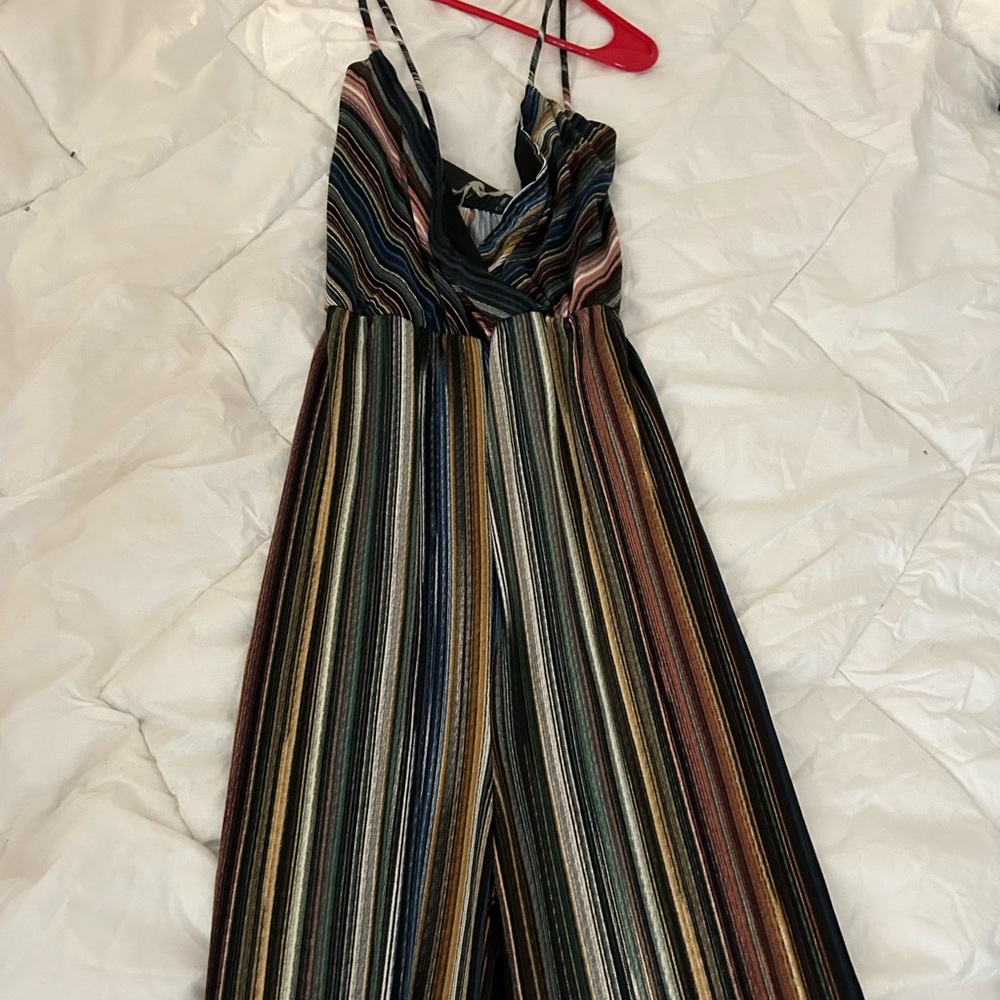 Striped jumpsuit